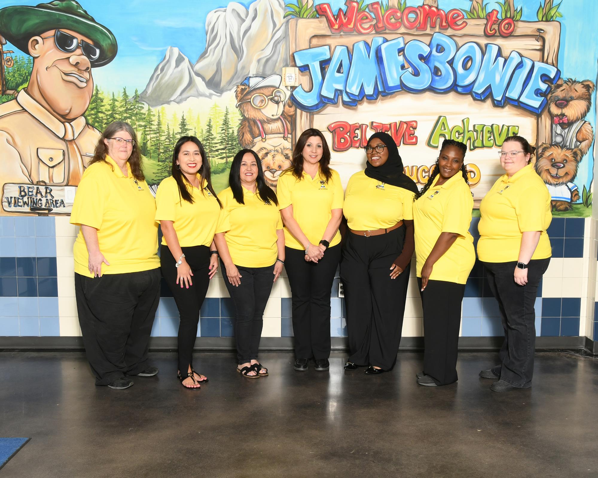 Third grade teachers smiling